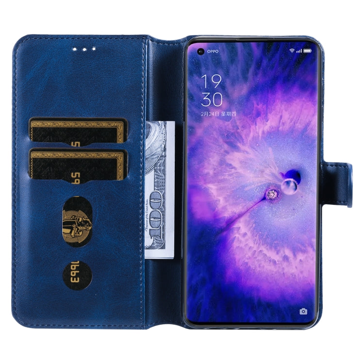 For OPPO Find X5 Pro Classic Calf Texture PU + TPU Horizontal Flip Leather Case