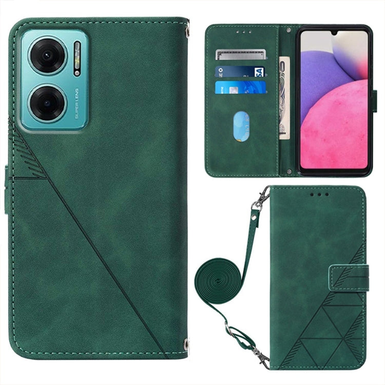 For Xiaomi Redmi 10 Prime / Note 11E Crossbody 3D Embossed Flip Leather Phone Case