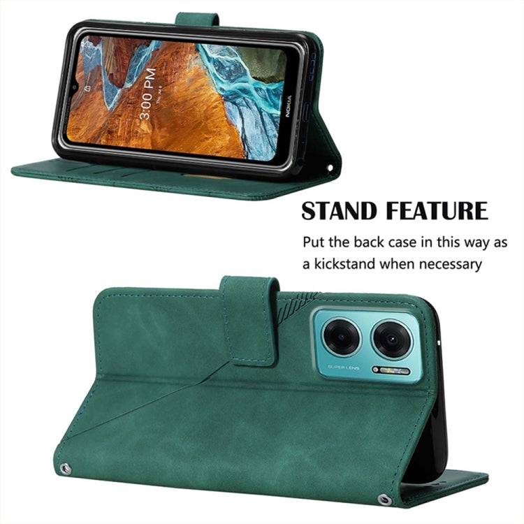 For Xiaomi Redmi 10 Prime / Note 11E Crossbody 3D Embossed Flip Leather Phone Case