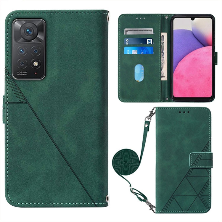 For Xiaomi Redmi Note 11 Pro 5G/4G Global Crossbody 3D Embossed Flip Leather Phone Case
