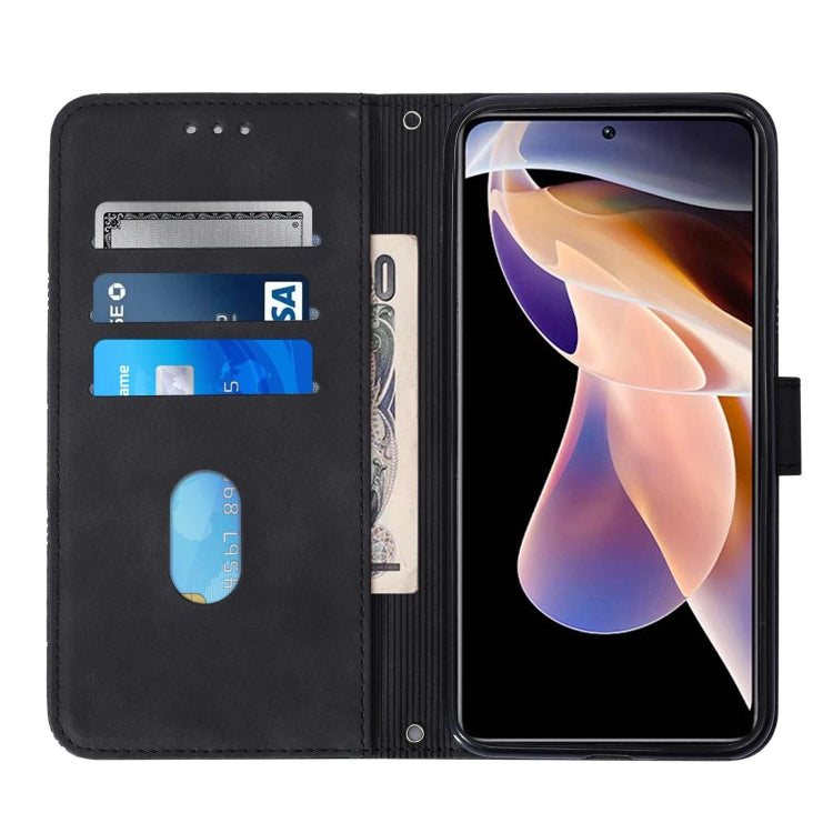 For Xiaomi Redmi Note 11 Pro+ Crossbody 3D Embossed Flip Leather Phone Case