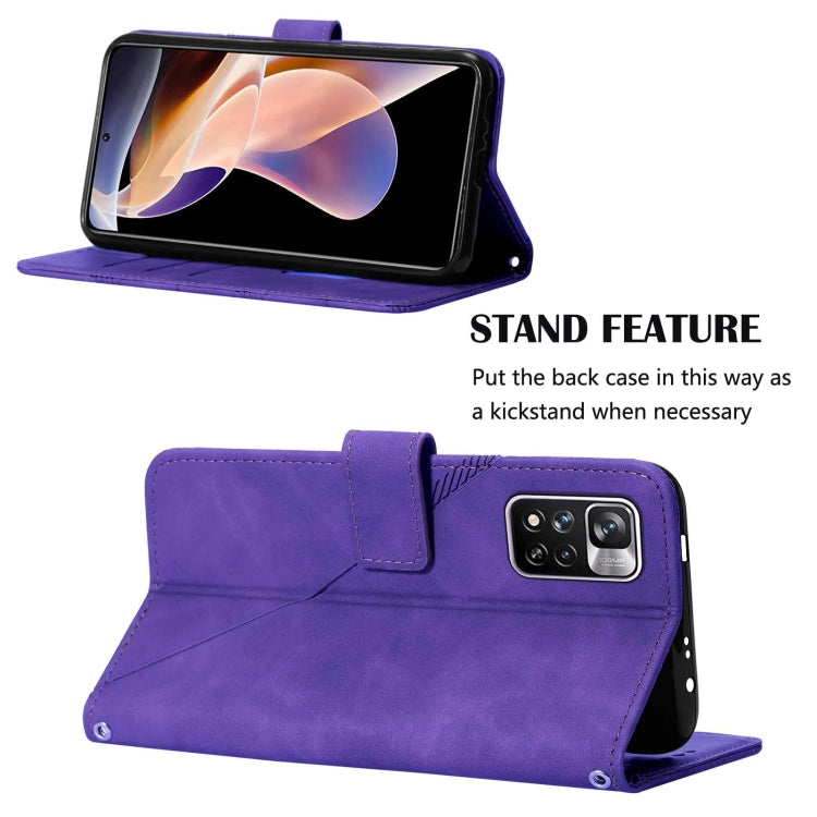 For Xiaomi Redmi Note 11 Pro+ Crossbody 3D Embossed Flip Leather Phone Case