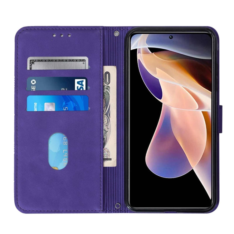 For Xiaomi Redmi Note 11 Pro+ Crossbody 3D Embossed Flip Leather Phone Case