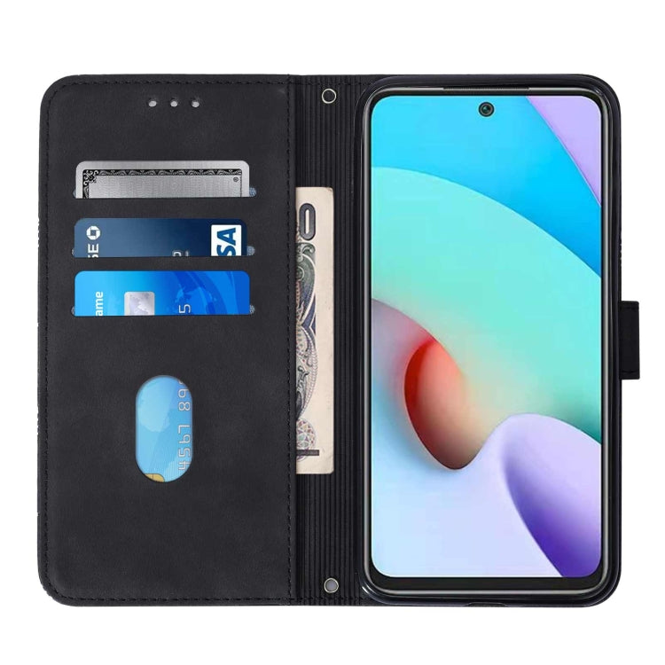 For Xiaomi Redmi Note 11 4G/Redmi 10/10 Prime Crossbody 3D Embossed Flip Leather Phone Case