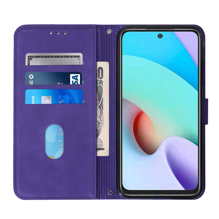 For Xiaomi Redmi Note 11 4G/Redmi 10/10 Prime Crossbody 3D Embossed Flip Leather Phone Case