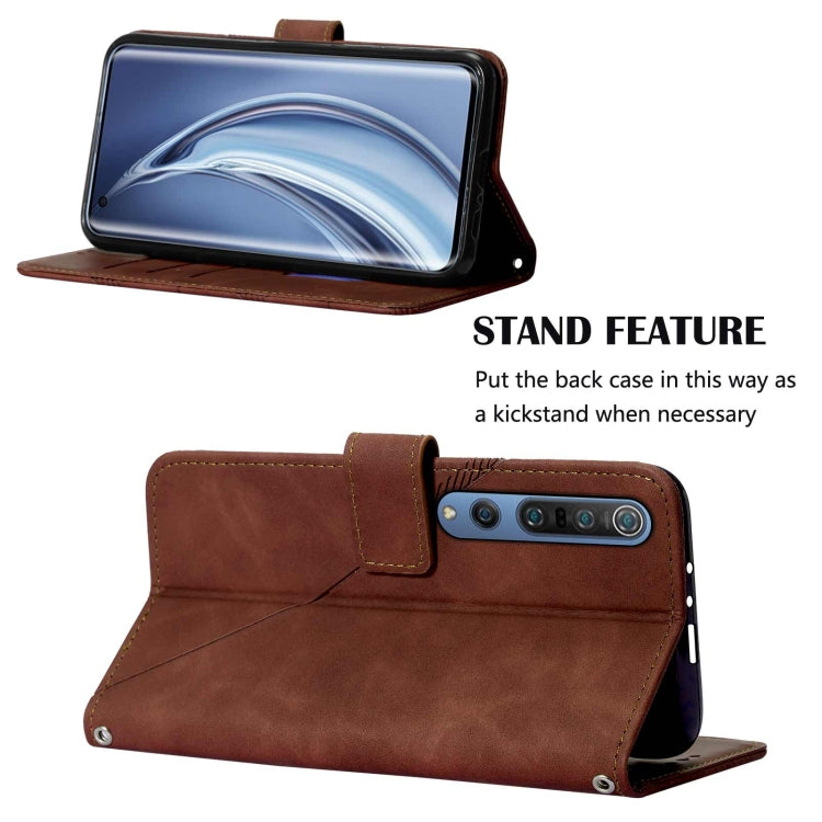 For Xiaomi Mi 10 5G / 10 Pro 5G Crossbody 3D Embossed Flip Leather Phone Case