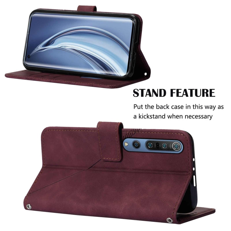 For Xiaomi Mi 10 5G / 10 Pro 5G Crossbody 3D Embossed Flip Leather Phone Case