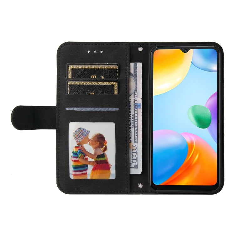 For Xiaomi Redmi 10C 4G / Redmi 10 India Version Skin Feel Life Tree Metal Button Leather Phone Case