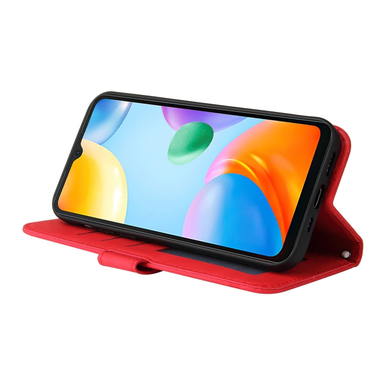 For Xiaomi Redmi 10C 4G / Redmi 10 India Version Skin Feel Life Tree Metal Button Leather Phone Case