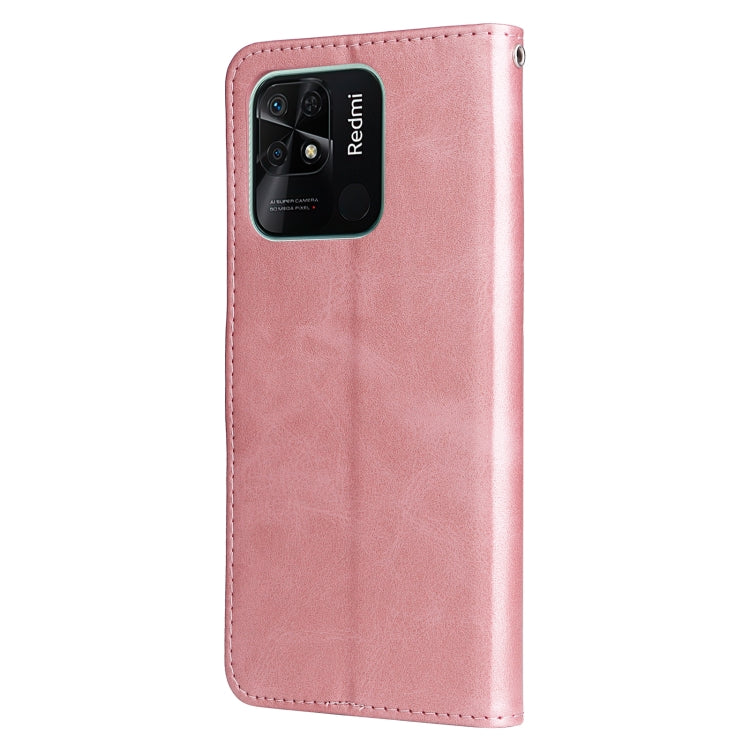 For Xiaomi Redmi 10C 4G / Redmi 10 India Fashion Calf Texture Zipper Horizontal Flip Leather Case