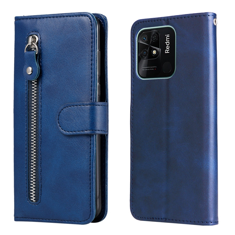 For Xiaomi Redmi 10C 4G / Redmi 10 India Fashion Calf Texture Zipper Horizontal Flip Leather Case