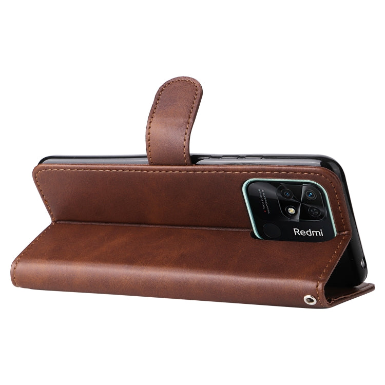 For Xiaomi Redmi 10C 4G / Redmi 10 India Fashion Calf Texture Zipper Horizontal Flip Leather Case