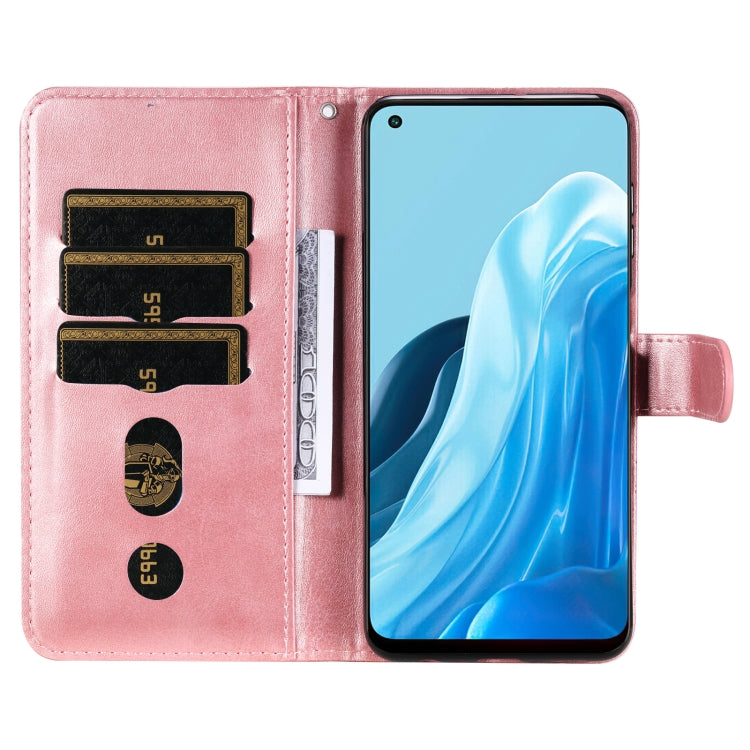 For OPPO Reno7 5G / Find X5 Lite International Version Fashion Calf Texture Zipper Horizontal Flip Leather Case