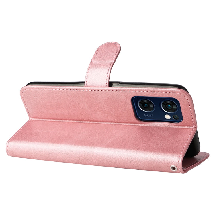 For OPPO Reno7 5G / Find X5 Lite International Version Fashion Calf Texture Zipper Horizontal Flip Leather Case
