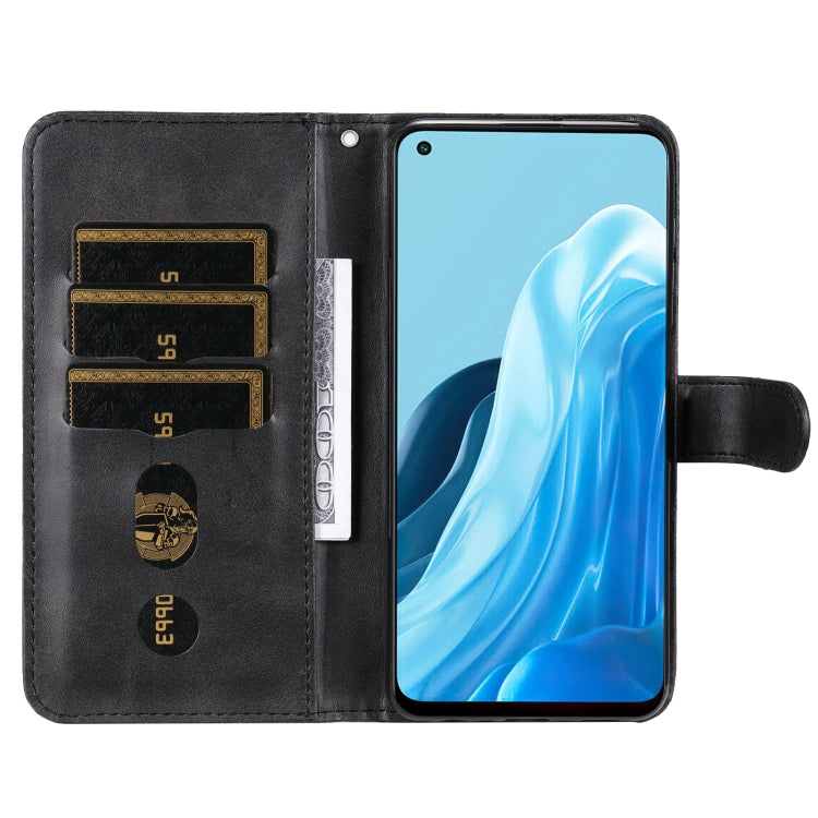 For OPPO Reno7 5G / Find X5 Lite International Version Fashion Calf Texture Zipper Horizontal Flip Leather Case
