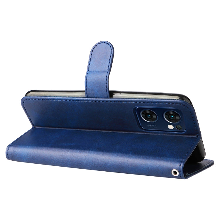 For OPPO Reno7 5G / Find X5 Lite International Version Fashion Calf Texture Zipper Horizontal Flip Leather Case