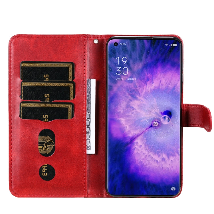 For OPPO Find X5 Fashion Calf Texture Zipper Horizontal Flip Leather Case