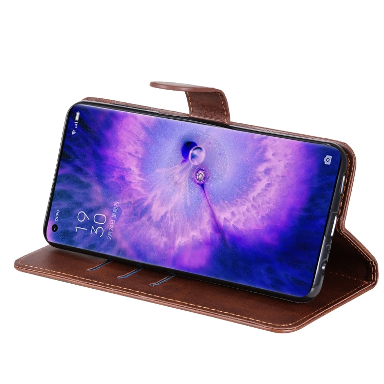 For OPPO Find X5 Fashion Calf Texture Zipper Horizontal Flip Leather Case