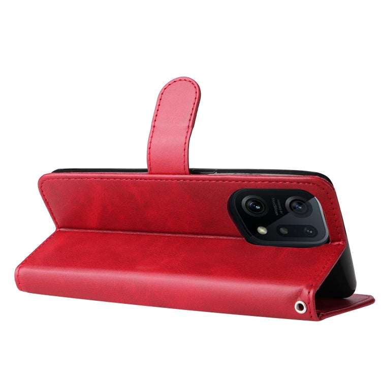 For OPPO Find X5 Pro Fashion Calf Texture Zipper Horizontal Flip Leather Case