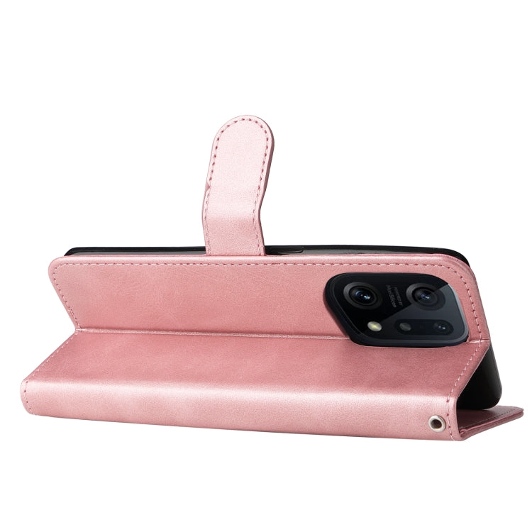 For OPPO Find X5 Pro Fashion Calf Texture Zipper Horizontal Flip Leather Case