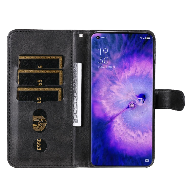 For OPPO Find X5 Pro Fashion Calf Texture Zipper Horizontal Flip Leather Case