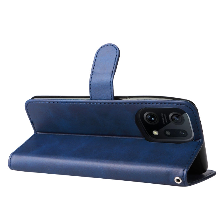 For OPPO Find X5 Pro Fashion Calf Texture Zipper Horizontal Flip Leather Case