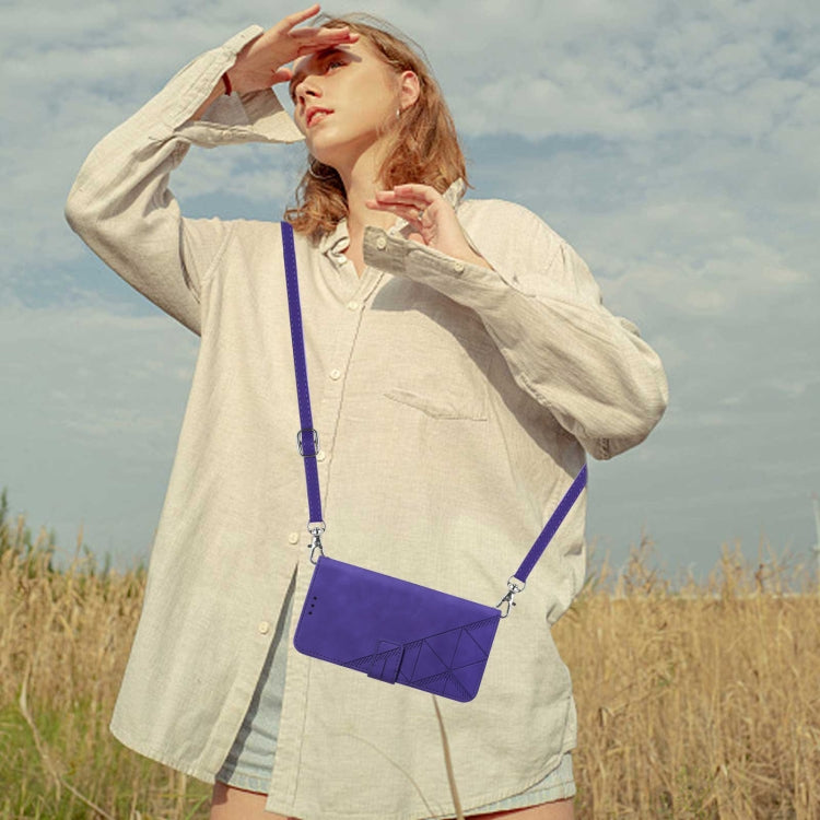 For vivo Y15s 2021 / Y15a Crossbody 3D Embossed Flip Leather Phone Case