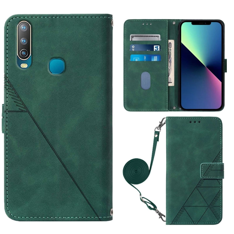 For vivo Y17 / Y15 / Y12 / U10 / Y3 Crossbody 3D Embossed Flip Leather Phone Case