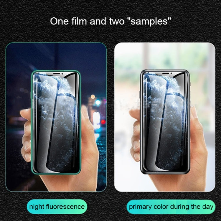 For iPhone 12 mini Luminous Shatterproof Airbag Tempered Glass Film