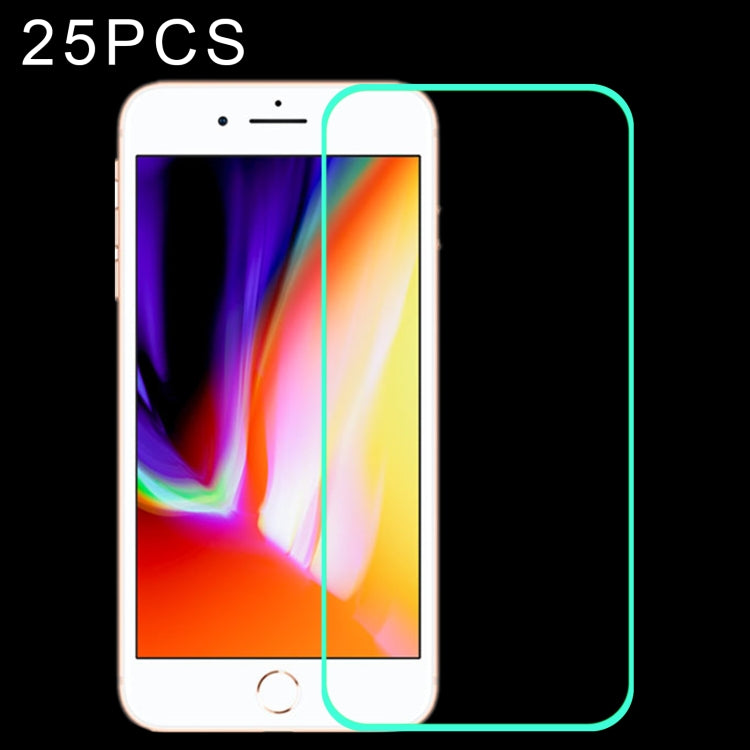 25 PCS Luminous Shatterproof Airbag Tempered Glass Film For iPhone 8 Plus/7 Plus/6 Plus/6s Plus