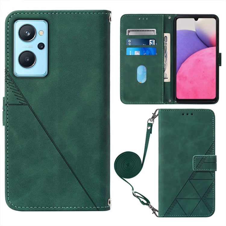 For OPPO Realme 9i / A36 / A76 / A96 4G Crossbody 3D Embossed Flip Leather Phone Case