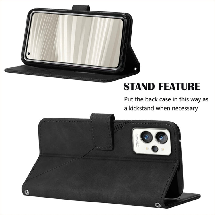 For OPPO Realme GT2 Pro Crossbody 3D Embossed Flip Leather Phone Case