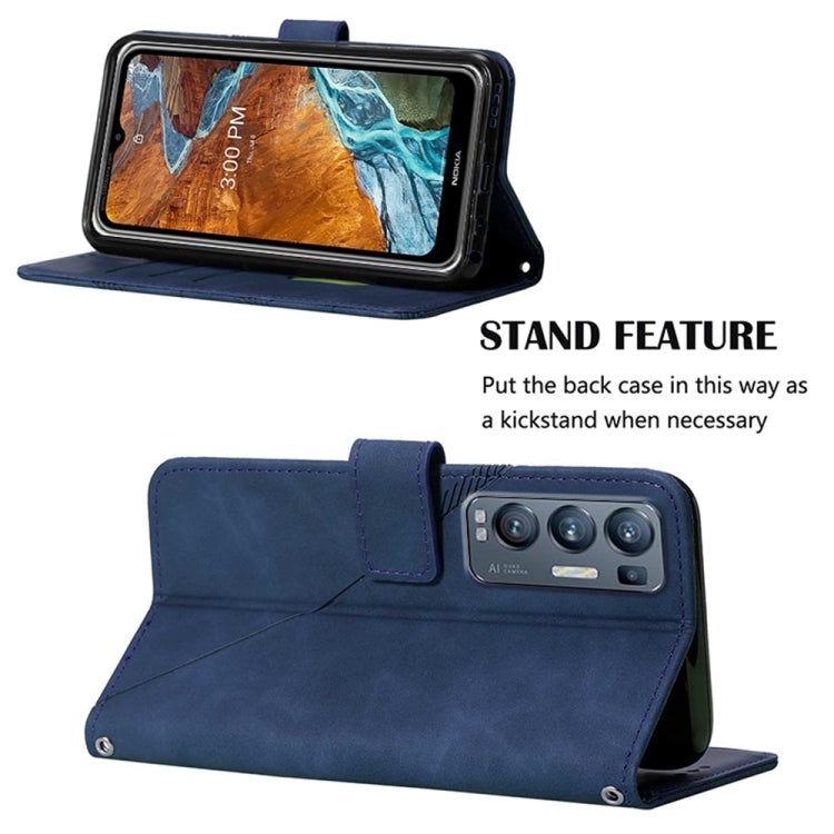 For OPPO Reno5 Pro+ 5G / Find X3 Neo Crossbody 3D Embossed Flip Leather Phone Case