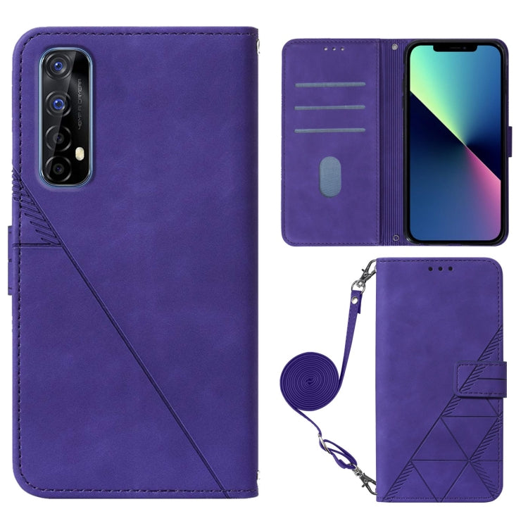 For OPPO Realme 7 4G / Narzo 20 Pro Crossbody 3D Embossed Flip Leather Phone Case