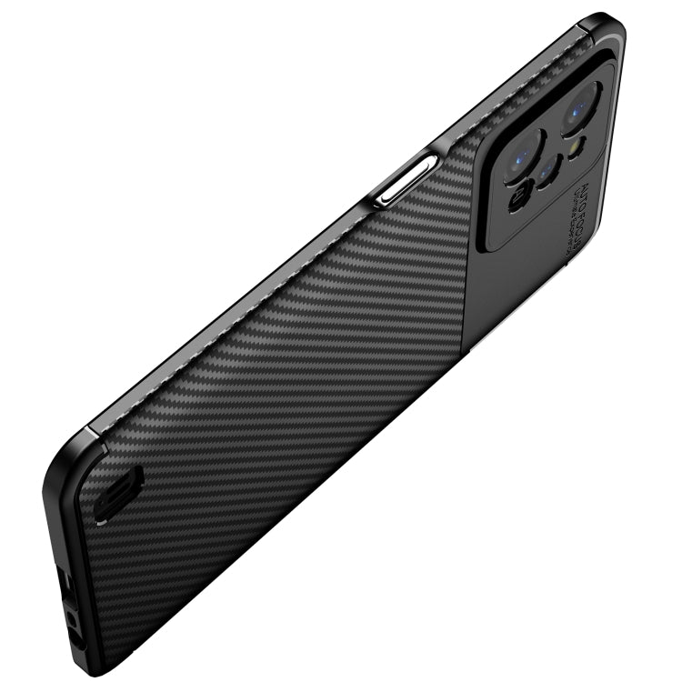 For OPPO Realme C31 4G Carbon Fiber Texture Shockproof TPU Phone Case