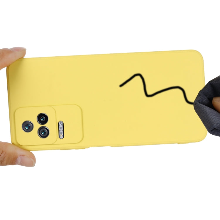 For Xiaomi Redmi K40S Pure Color Liquid Silicone Shockproof Phone Case