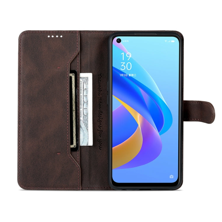 For OPPO A36 4G/A76 4G(Global) AZNS Dream II Skin Feel Horizontal Flip Leather Case