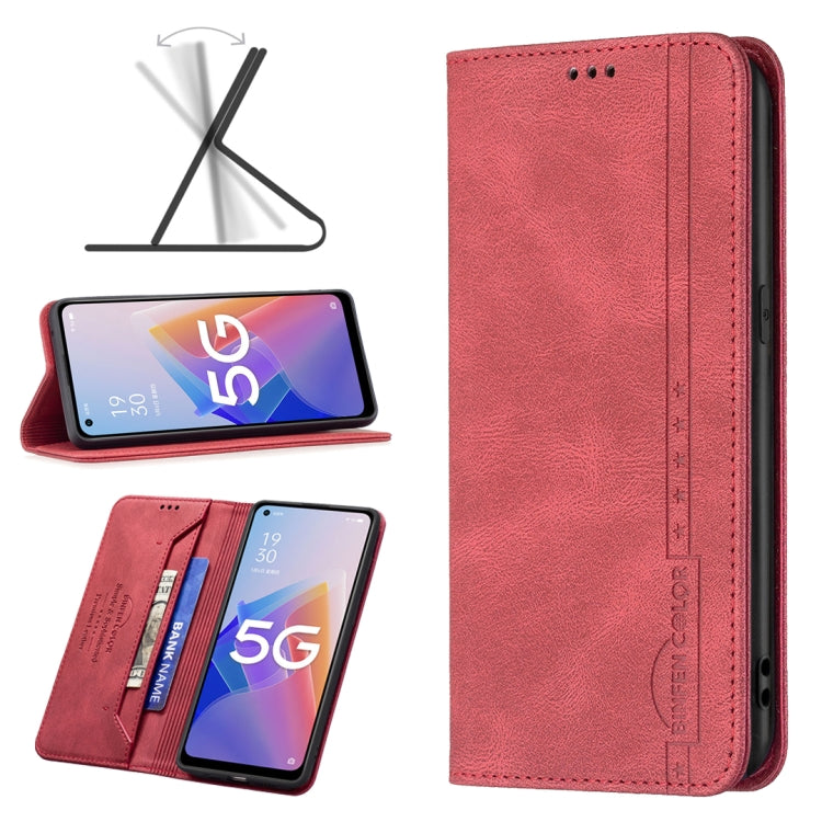 For OPPO A96 5G Magnetic RFID Blocking Anti-Theft Leather Phone Case