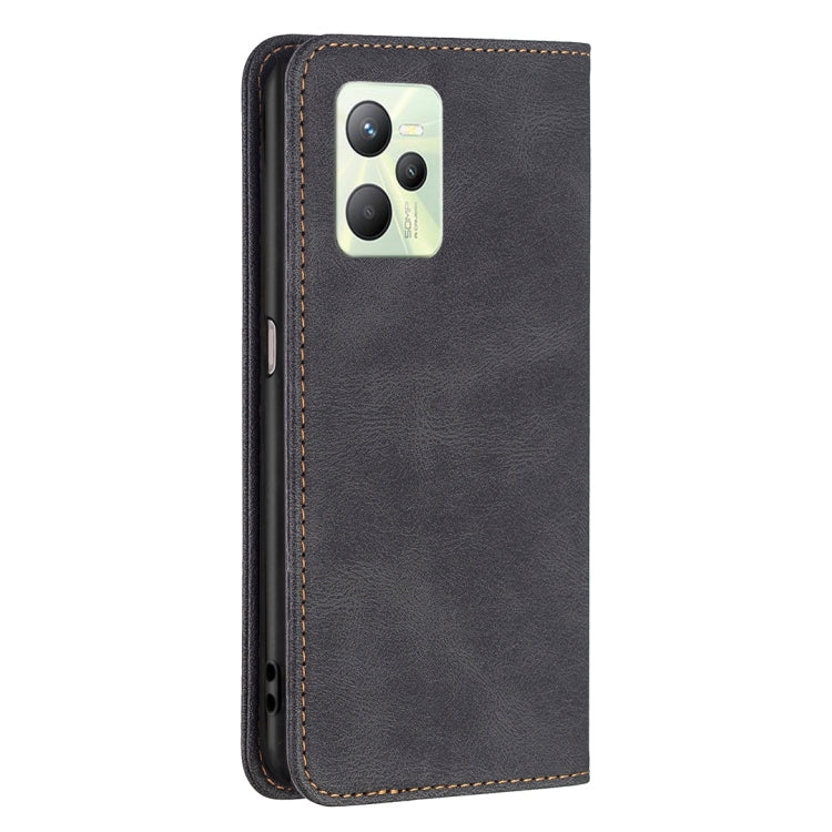 For OPPO Realme C35 Magnetic RFID Blocking Anti-Theft Leather Phone Case