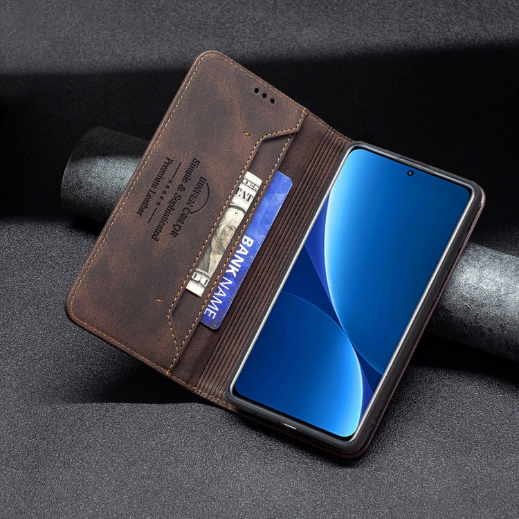 For Xiaomi 12 Pro Magnetic RFID Blocking Anti-Theft Leather Phone Case