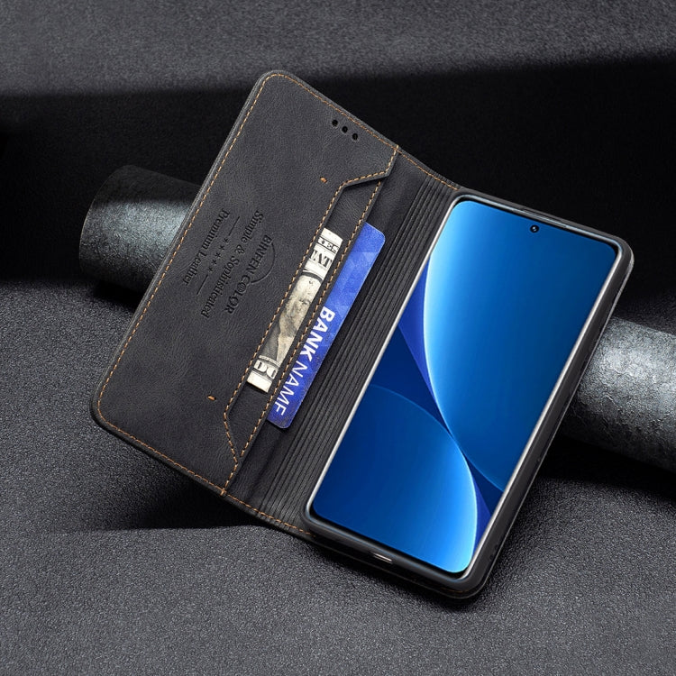 For Xiaomi 12 Pro Magnetic RFID Blocking Anti-Theft Leather Phone Case