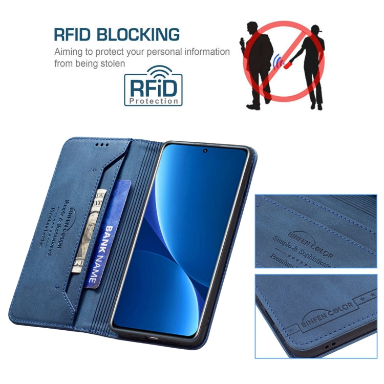 For Xiaomi 12 Pro Magnetic RFID Blocking Anti-Theft Leather Phone Case