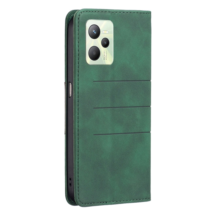 For OPPO Realme C35 Magnetic Splicing Leather Phone Case