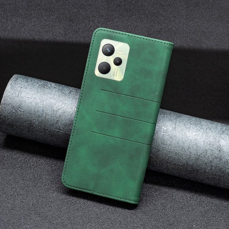 For OPPO Realme C35 Magnetic Splicing Leather Phone Case