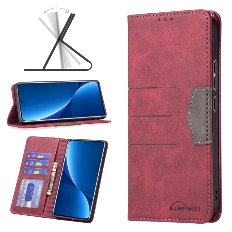 For Xiaomi 12 Pro Magnetic Splicing Leather Phone Case