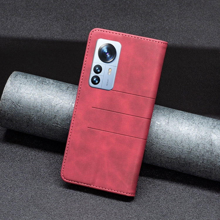For Xiaomi 12 Pro Magnetic Splicing Leather Phone Case