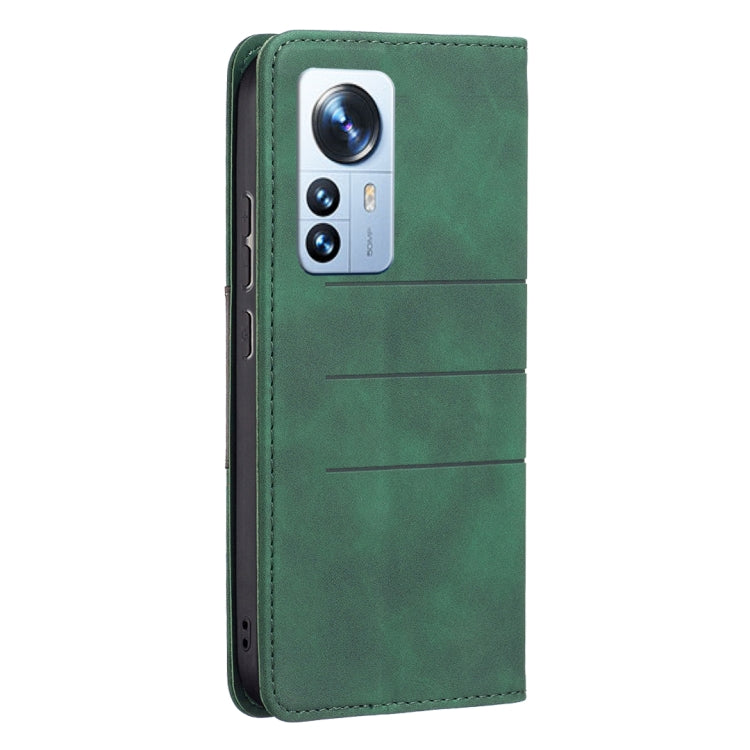 For Xiaomi 12 Pro Magnetic Splicing Leather Phone Case