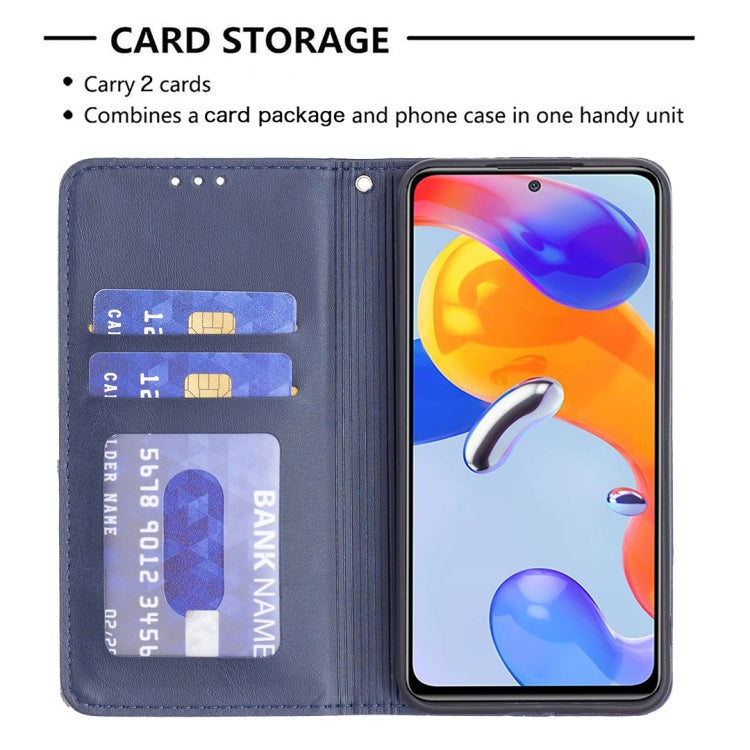 For Xiaomi Redmi Note 11 Pro Global Prismatic Invisible Magnetic Leather Phone Case