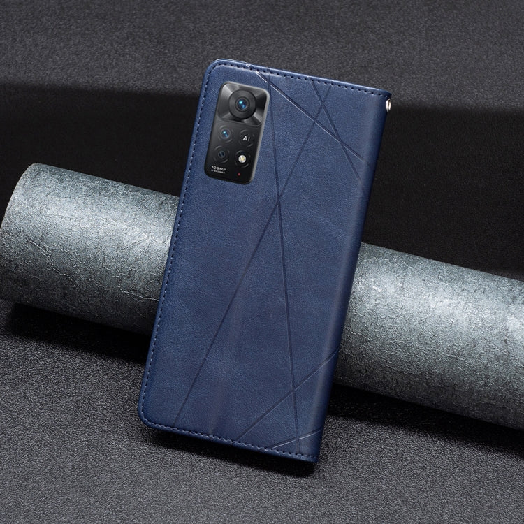 For Xiaomi Redmi Note 11 Pro Global Prismatic Invisible Magnetic Leather Phone Case