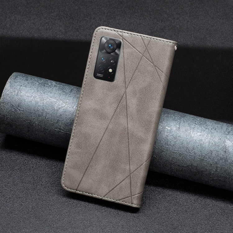 For Xiaomi Redmi Note 11 Pro Global Prismatic Invisible Magnetic Leather Phone Case